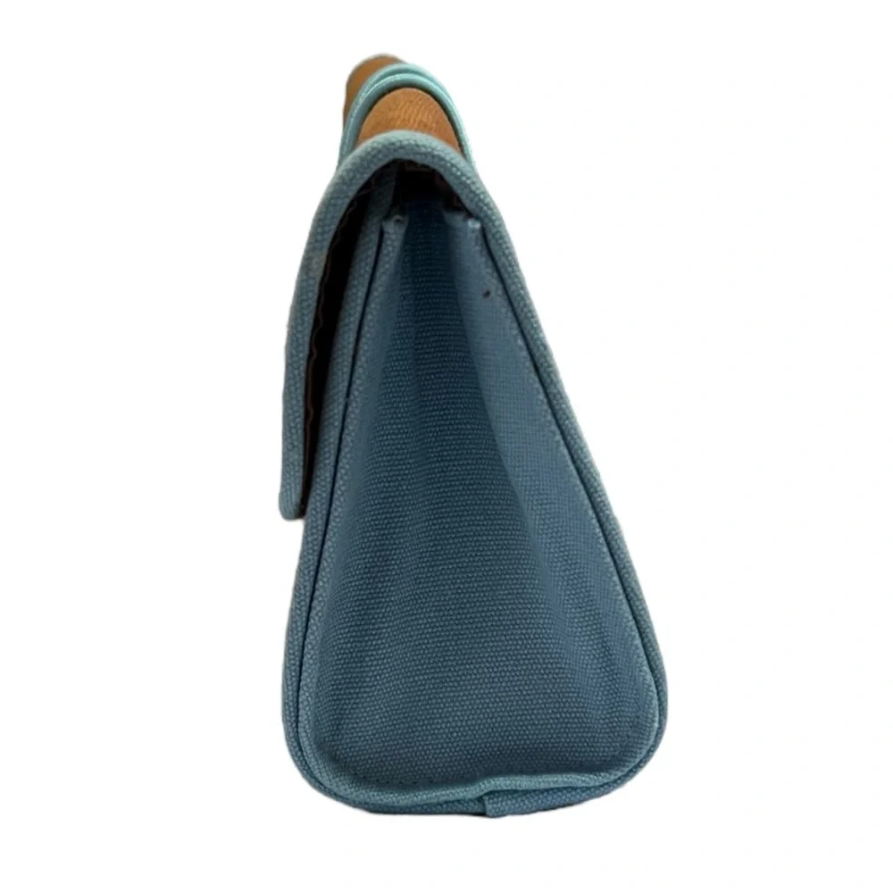 The Body Shop Brown and Blue Cosmetic Bag GUC
